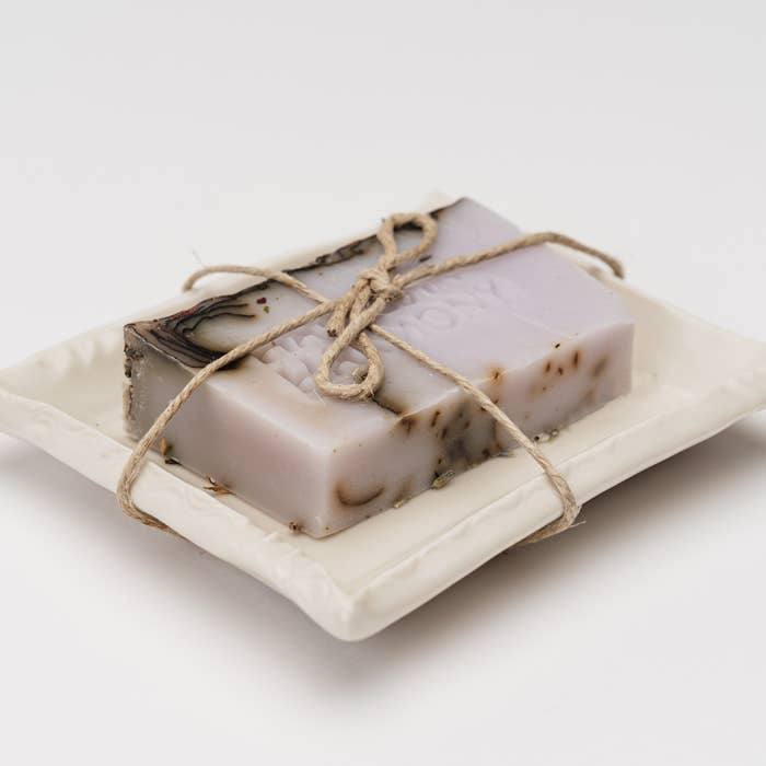 Harvest + Harmony Rose Petal Goat Milke Soap With Dish