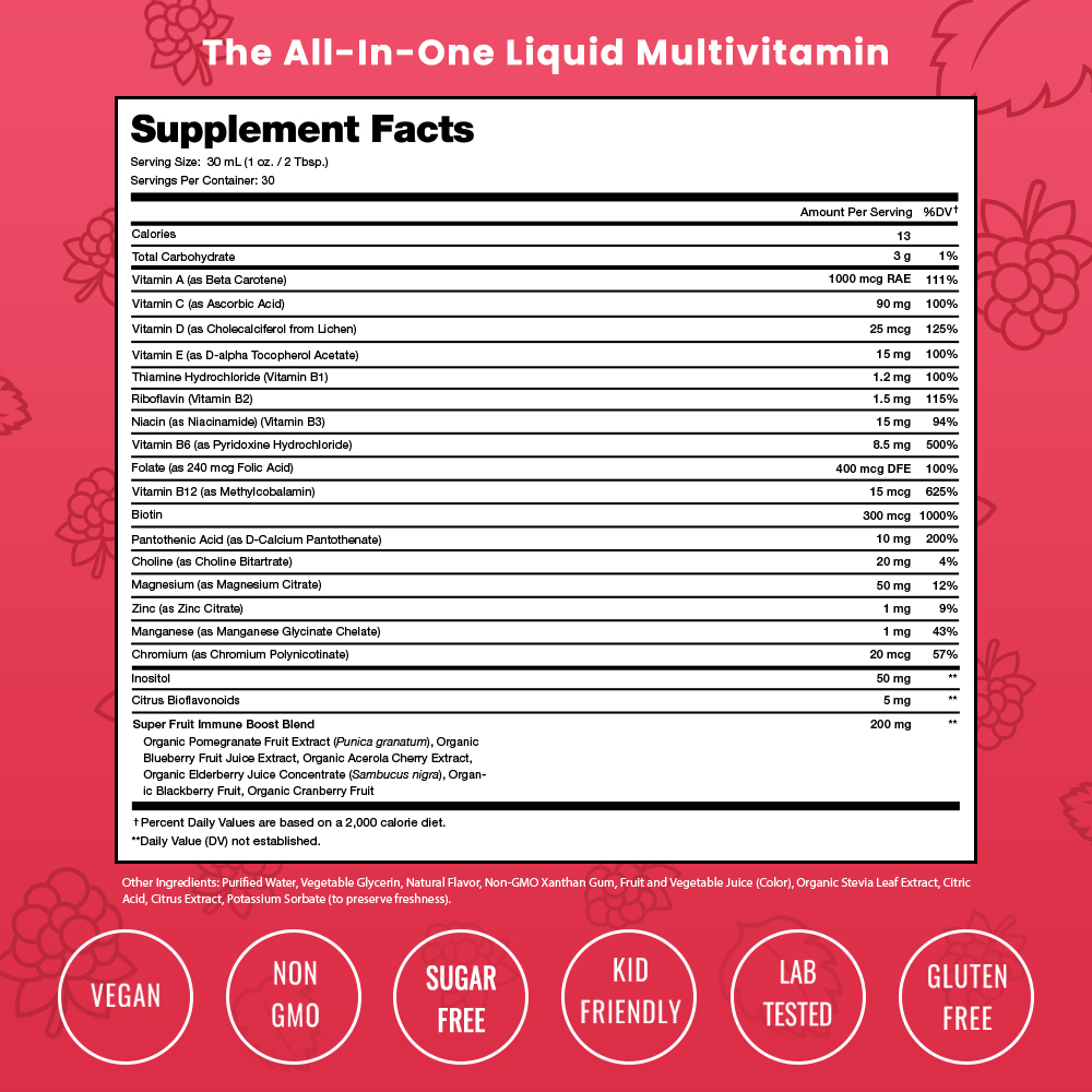 Liquid Multivitamin | Energy, Immunity & Beauty