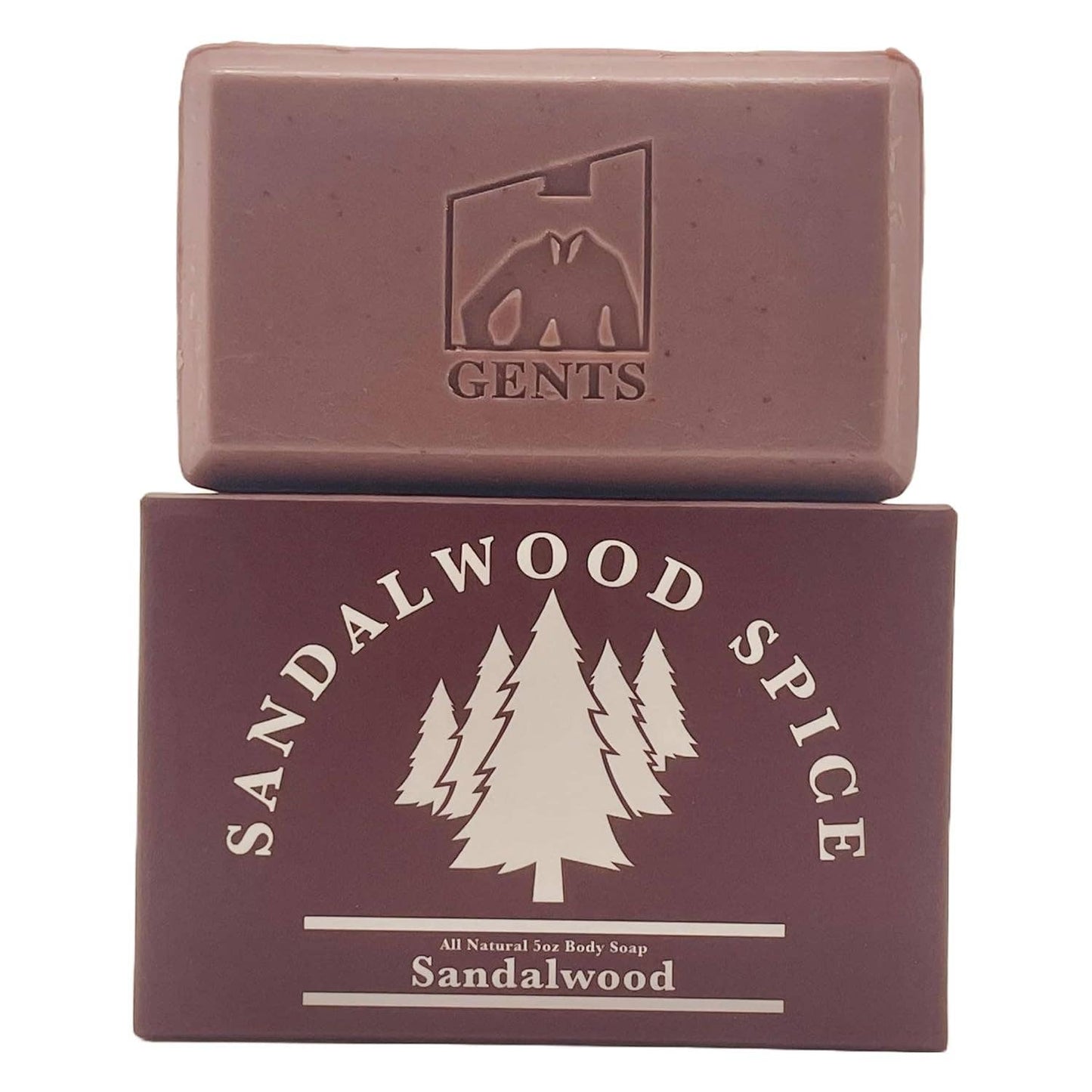 GENTS Body Soaps - Sandalwood Spice (Single 5oz Bar)