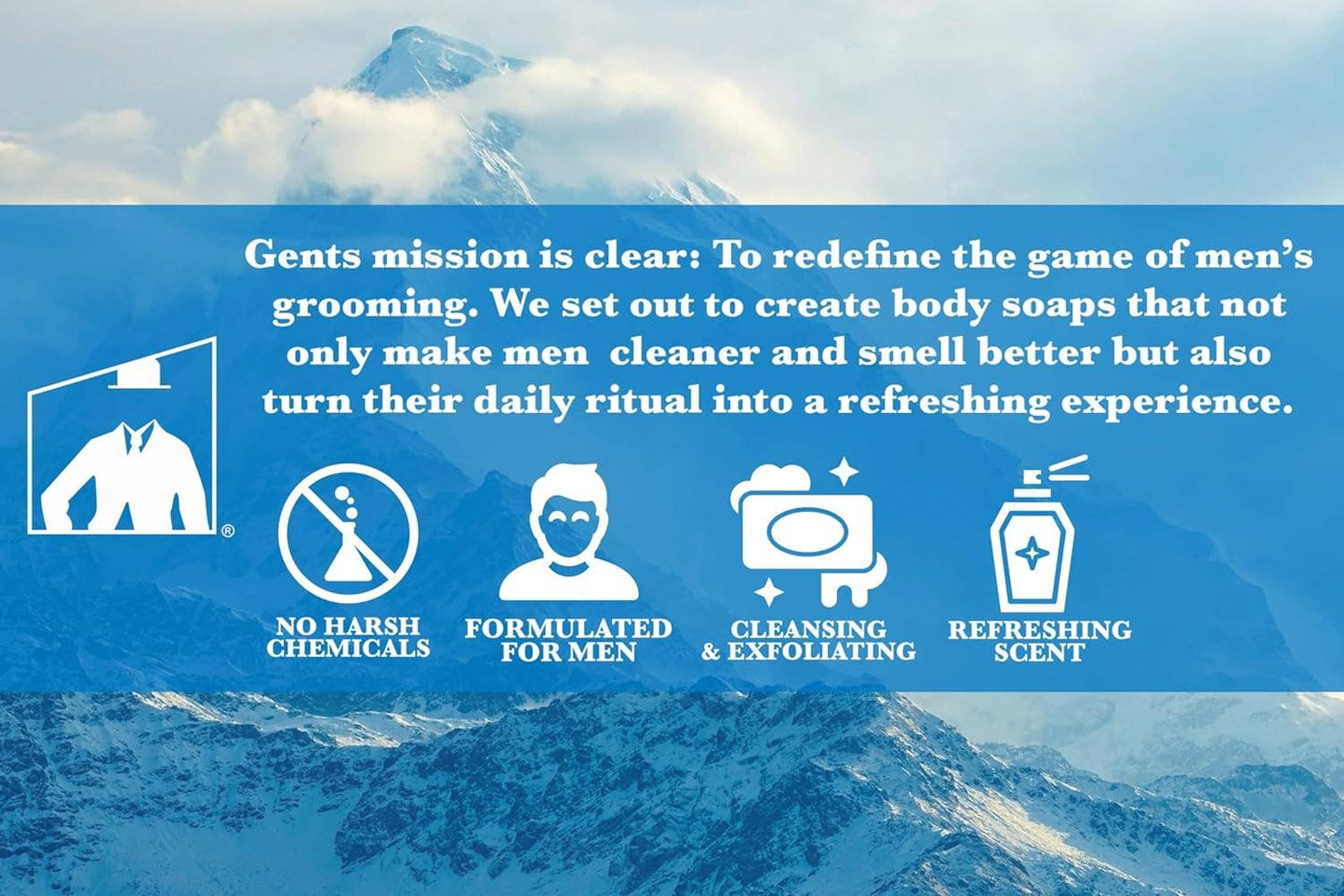 GENTS Body Soaps - Sandalwood Spice (Single 5oz Bar)