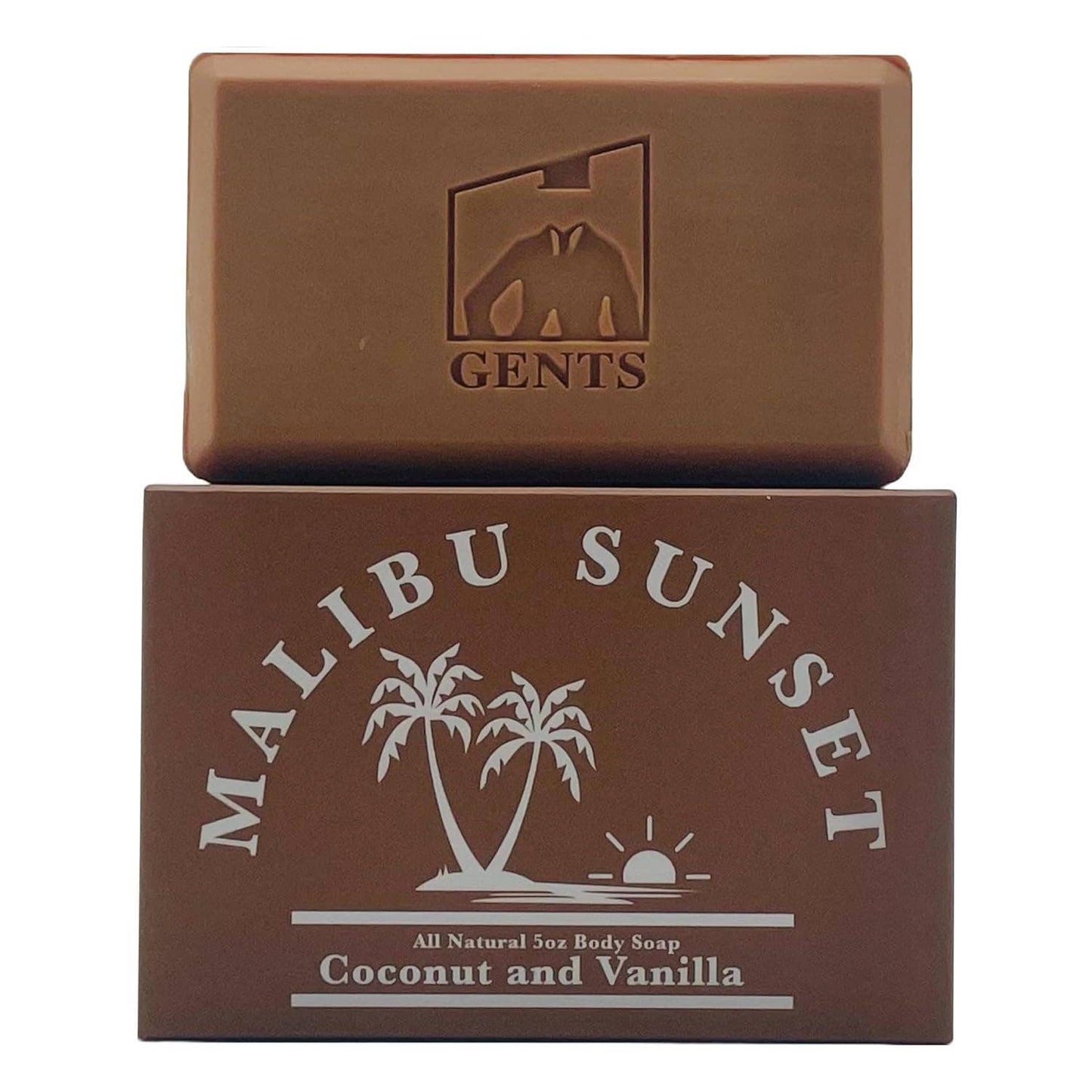 GENTS Body Soaps - Malibu Sunset (Single 5oz Bar)