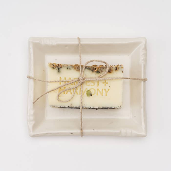 Harvest + Harmony Honeysuckle Goat Milk Soap With Dish