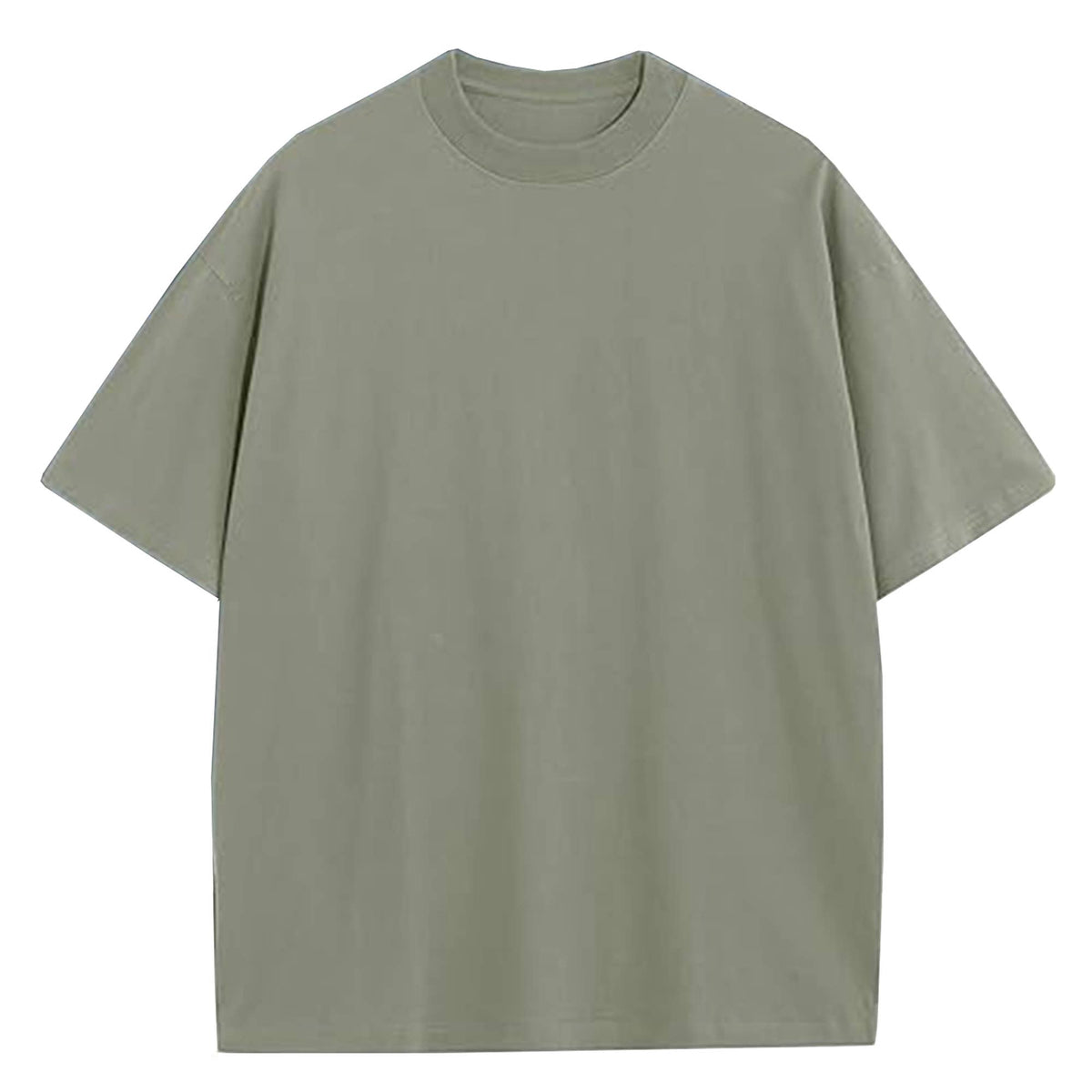 Men's 100% Cotton Drop Shoulder Fashion Tees: Blue / L