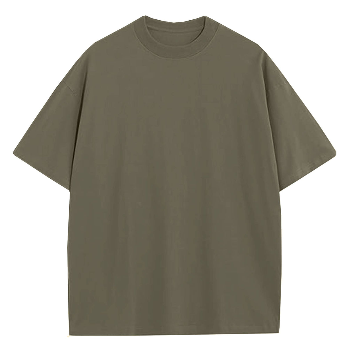 Men's 100% Cotton Drop Shoulder Fashion Tees: Blue / L