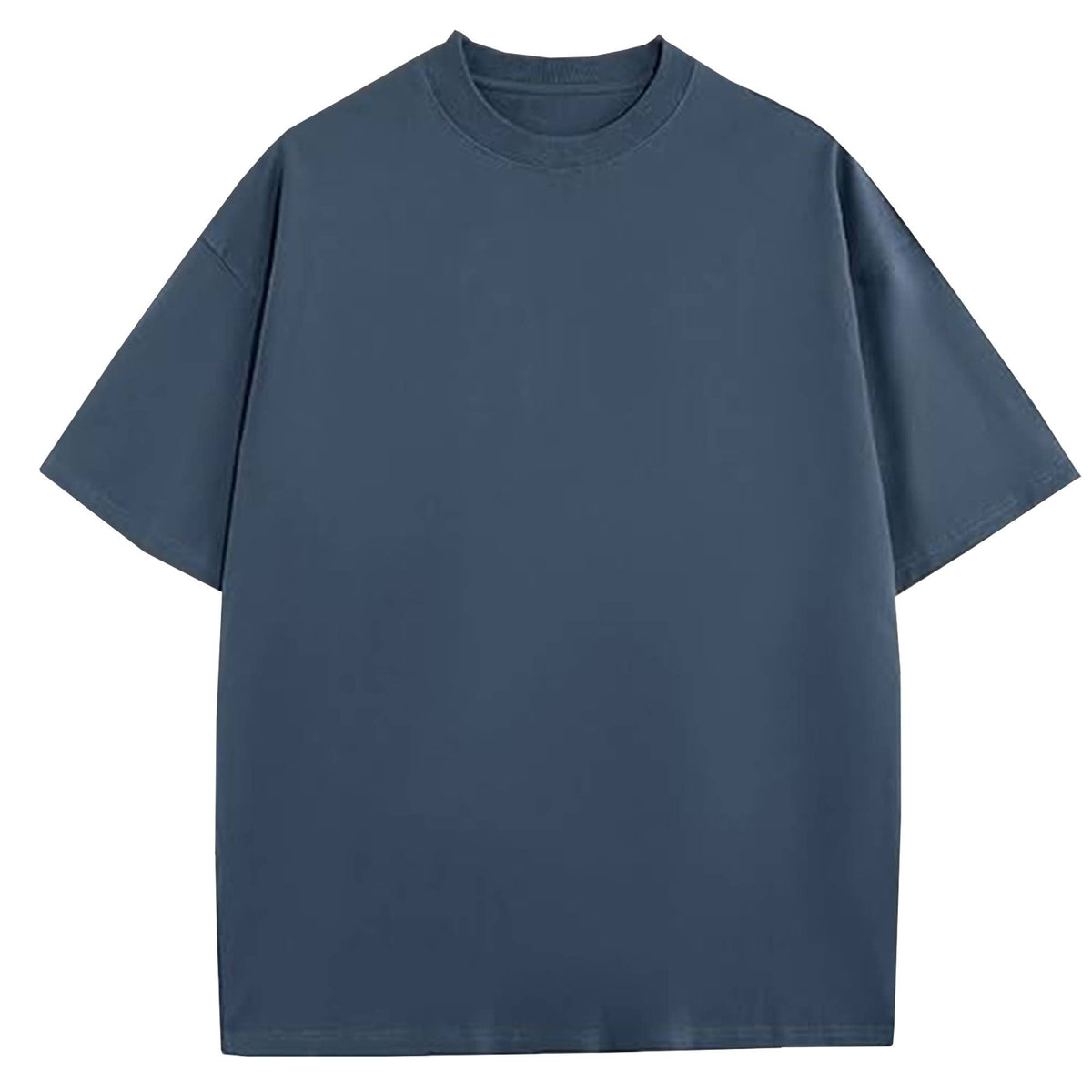 Men's 100% Cotton Drop Shoulder Fashion Tees: Heather Gray / L