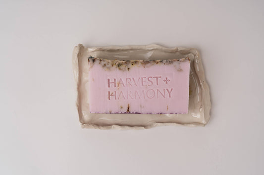 Harvest + Harmony Jasmine Goat Milk Soap With Dish