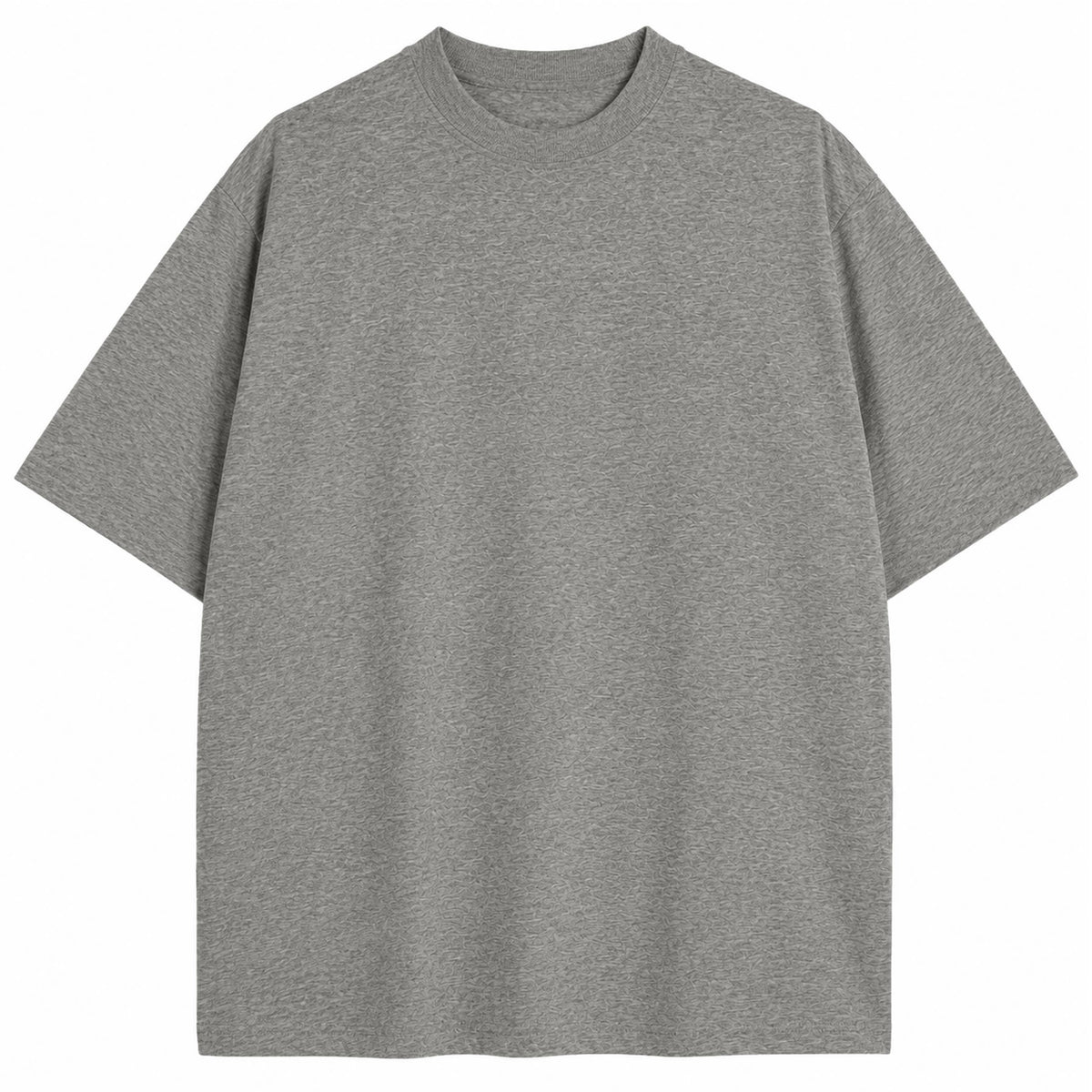 Men's 100% Cotton Drop Shoulder Fashion Tees: Heather Gray / L