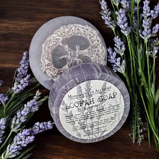 Handcrafted Loofah Soaps - Lavender
